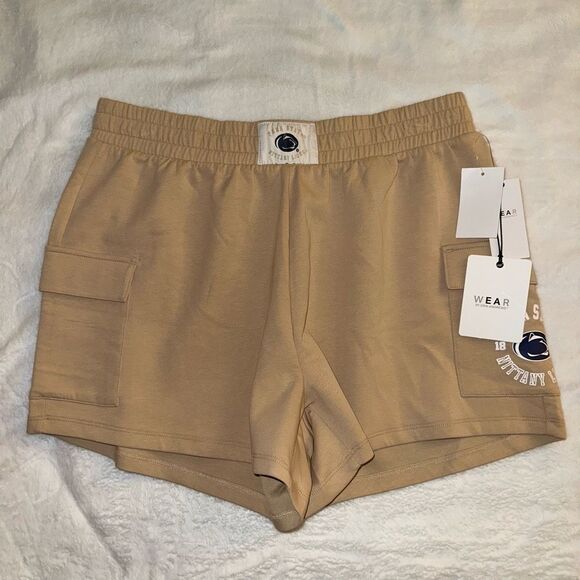 WEAR by Erin Andrews Women’s Penn State Cargo Sweat Shorts XL NWT - Picture 1 of 8